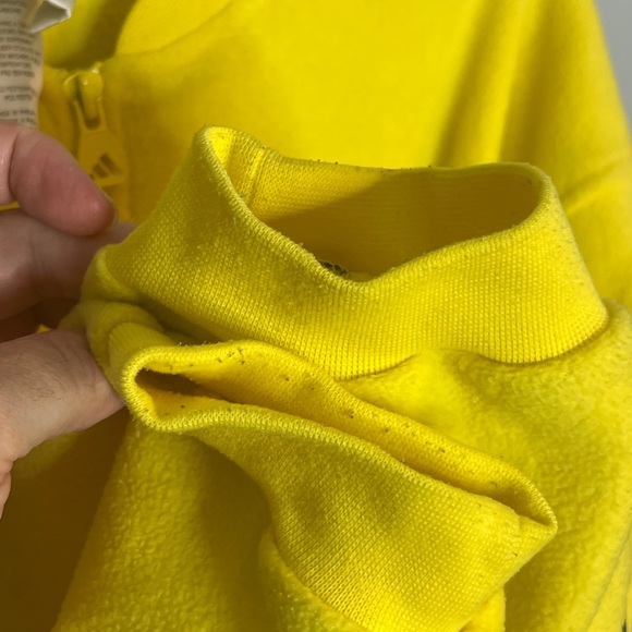Vintage Adidas Yellow Half Zip Sport Pullover Size XL - Picture 5 of 10